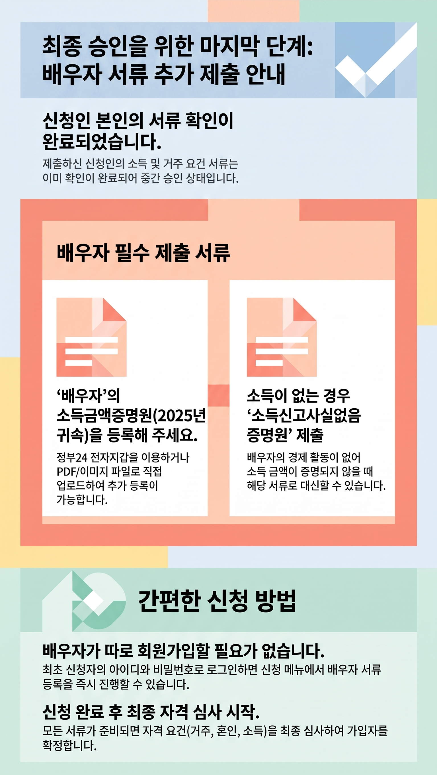 배우자서류제출안내